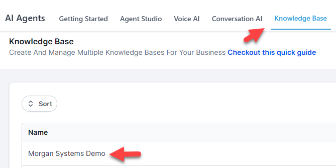 HighLevel Voice AI knowledge base web crawler setup